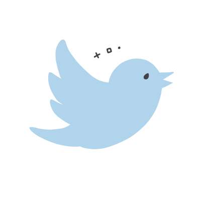 Sato フリーアイコン Freeimages Freeicon Twitter 青い鳥 シンプル かわいい