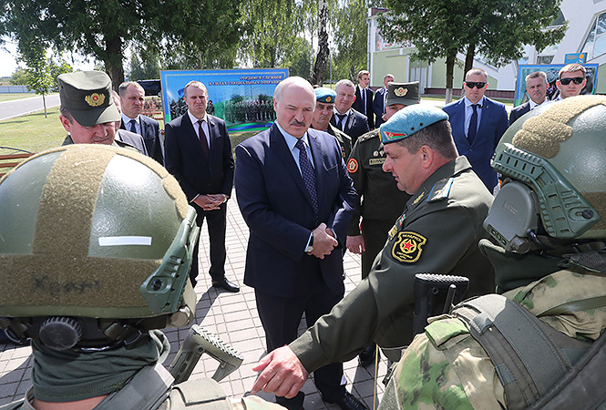 Notably, Lukashenko visited the 5th Independent Special Operations Brigade on July 24 where he told them "State Secretary Andrei Ravkov was right when he said that all modern wars begin with street protests, rallies and Maidan-type revolutions." 124/ http://president.gov.by/en/news_en/view/working-trip-to-pukhovichi-district-24106/