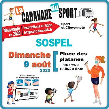 Aujourd'hui à #sospel venez nombreux à  la #caravanedusport .animations gratuites pour les enfants de 4 à 14 ans. #CDOS06 #sports #citoyennete #Departement06