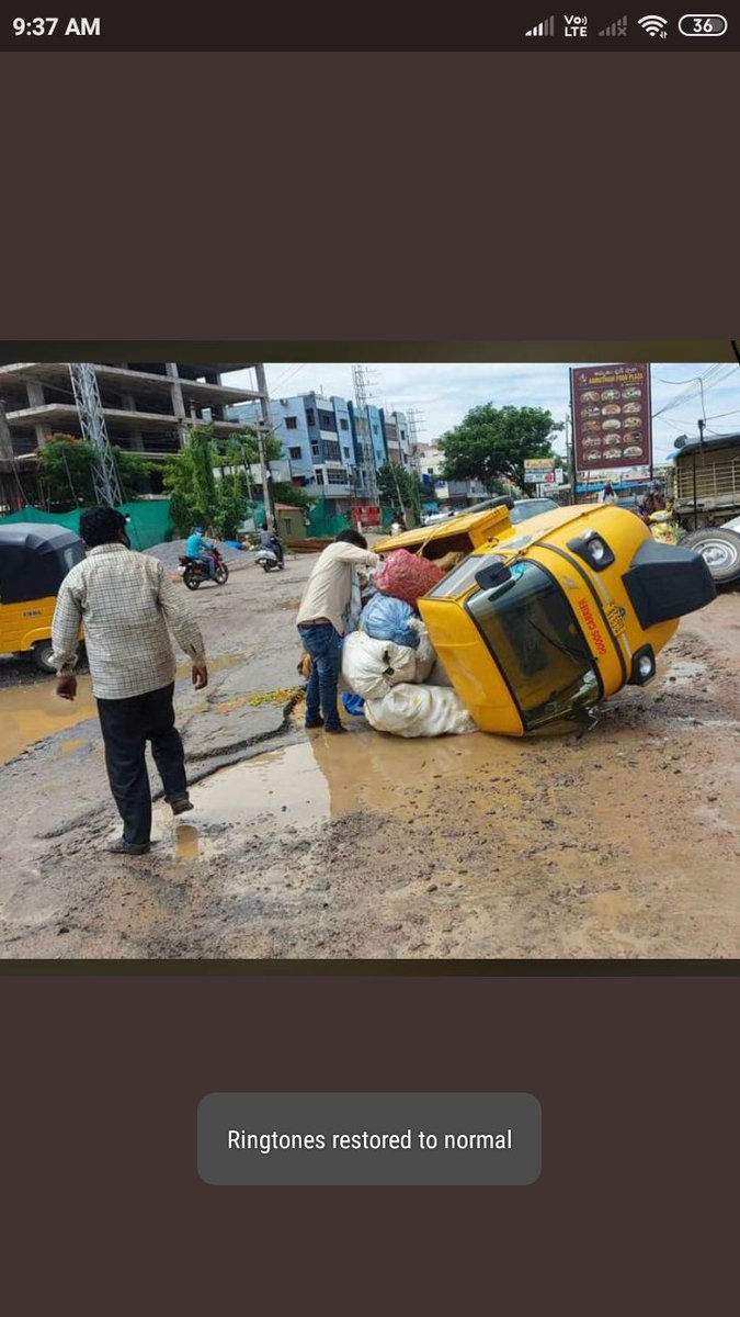 MaggidiRamesh1's tweet photo. @KTRTRS Sir we are Beeramguda, when will start the road, it too horrible. Please take a positive sign for us..#askktr https://t.co/3NDij7yhD5