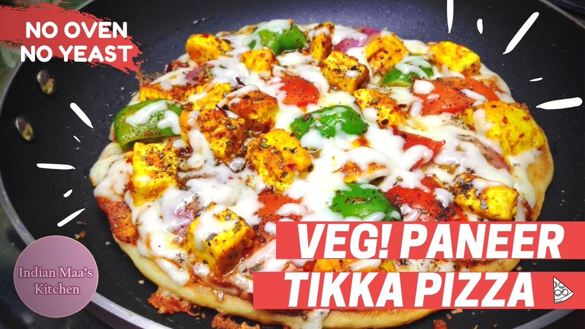 IndianMaasKitc1's tweet photo. Indian Style Paneer Tikka Pizza Recipe via @YouTube Link: https://t.co/LVumm3iQ5S #sundayvibes #SundayMorning #SundayMotivation #recipeblog #RecipeOfTheDay #ThalaivaaDay #cheesepizza #foodie #foodies #SundaySpecial #binodmemes #PizzaTime #pizzapizza #vegetarian #yummyfood https://t.co/8gLw9yAg3S