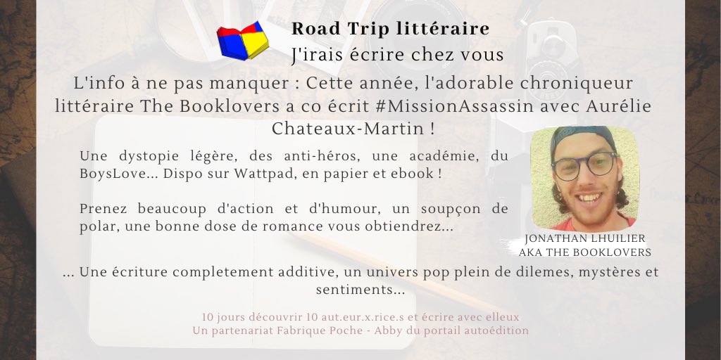 FabriquePoche's tweet photo. ➡️ @TBookLovers co auteur de #missionassassin un BL 🏳️‍🌈 WTF avec @AurelieCM ✨

À retrouver en papier, ebook ou wattpad ❤️

#bl #queerread #autoedition #wattpad (visuel corrigé 😅❤️❤️❤️) https://t.co/jD1ZroAi4y