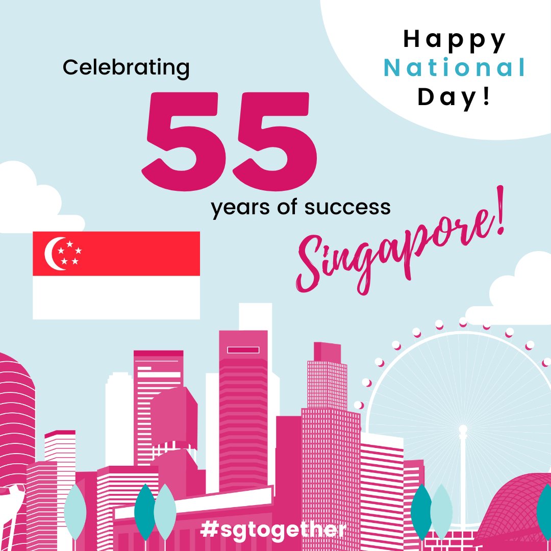 really_sg's tweet photo. Confined separately, but united, the Really team wishes Singapore a very happy national birthday! Cheers to 55 years of brilliant success and also to our own citizens and foreign workers who have contributed in ways, to the success of Singapore today. #MajulahSingapura #SGUnited https://t.co/OmeVkN2Lfz