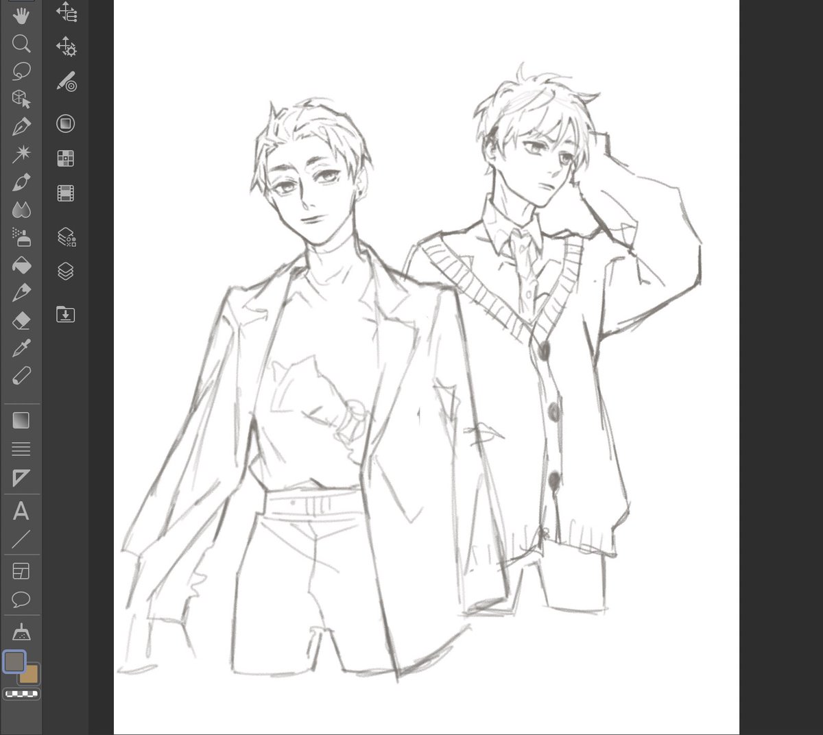 I know I said I'd draw tddk with these outfits but... 