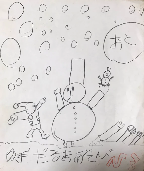 小さい頃の絵を発見。
3才と書いてある。
す…すごくないですか?
びっくり! 