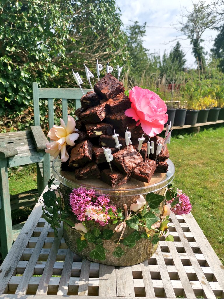 On holiday but made this the day before we left...
Chocolate Brownie Tower Birthday Cake! 🎂🎉🎂
#birthdaycake #birthdays #brownies #sweetfanciescakes #sweetfanciesbakes #freshflowers #pretty
