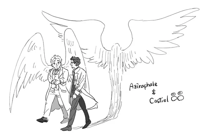 Aziraphale &amp; Castiel 