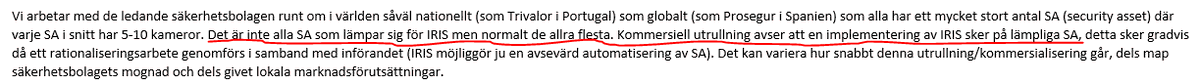 13) Eftersom vi tidigare antog att minst 50% av skyddsobjekten borde anses som lämpliga objekt antar jag att det är minst den volymen man siktar på. Se mail från VD nedan.