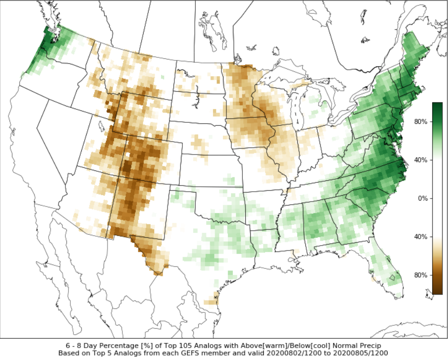 Lots of discussion on  #92L but how about the synoptic evolution over North America? There will be a handful of heavy rain areas on today's Day 3-7 Hazards Chart but the East Coast towards Days 6-7 will be key.