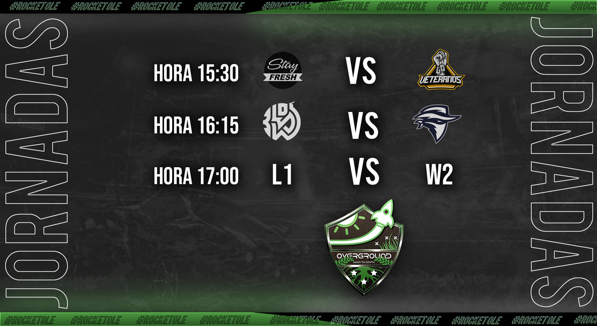 RocketOle_'s tweet photo. Llegamos a los PlayOffs y ya tenemos los primeros enfrentamientos que disfrutaremos en el día de hoy ¿Qué equipos llegarán a semifinales de la #OverGroundLeague? Descúbrelo a partir de las 15:30 ¡Te esperamos!

🎙️@AlexTheCaster &amp; @MrMochu_Twitch 
🖥️https://t.co/UwsIQUiURP https://t.co/idv1IFgb6L