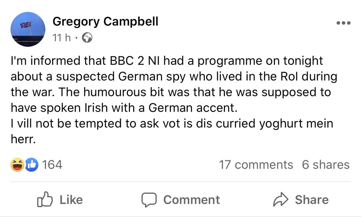 Sinn Féin MP calls on DUP to ‘show leadership’ on Gregory Campbell anti Irish insults