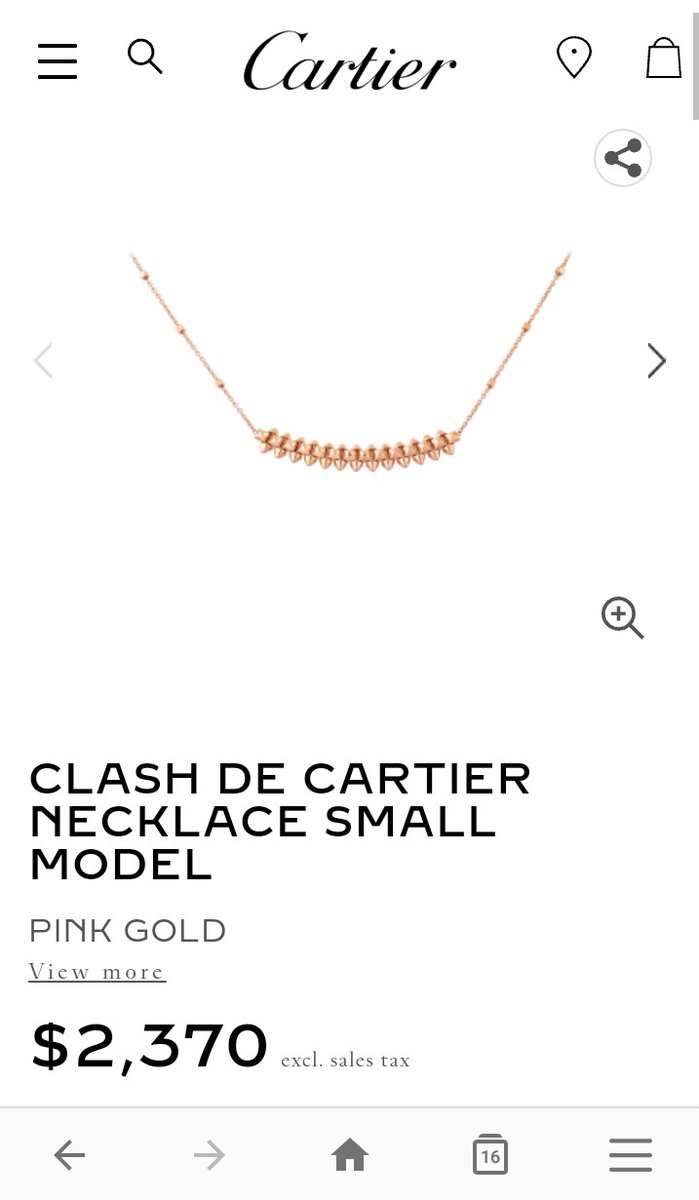 Shop Cartier Clash de Cartier necklace Medium Model (B7224745) by  baby'sbreath* | BUYMA