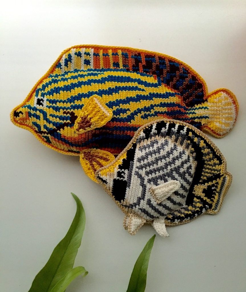 knithacker's tweet image. I Spy a Couple of Crochet Butterflyfish ... Oh, and a Nautilus Too ... 👉 buff.ly/2Yi6U5J #crochet #handmade #art #fiberart
