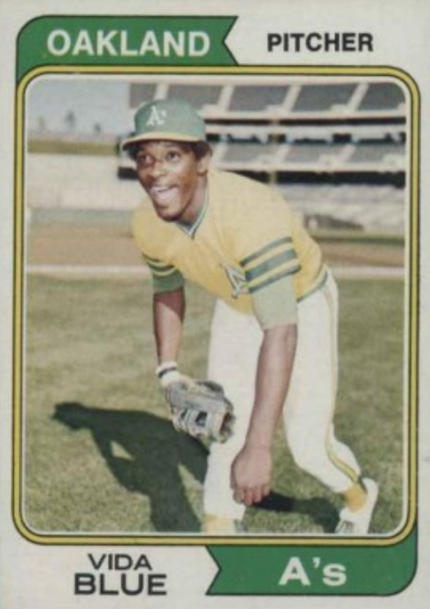 Happy birthday to Vida Blue, one of my favourite pitchers when I was a kid. He was so cool and he turns 71 today. 