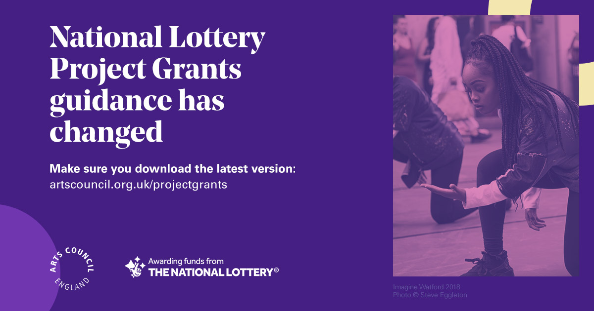 National Lottery Project Grants with  @ace_national are open to applications again. Changes have been made to make the fund more responsive to smaller independent organisations and individual practitioners during Covid-19.Learn more:  https://www.artscouncil.org.uk/projectgrants&nbsp;