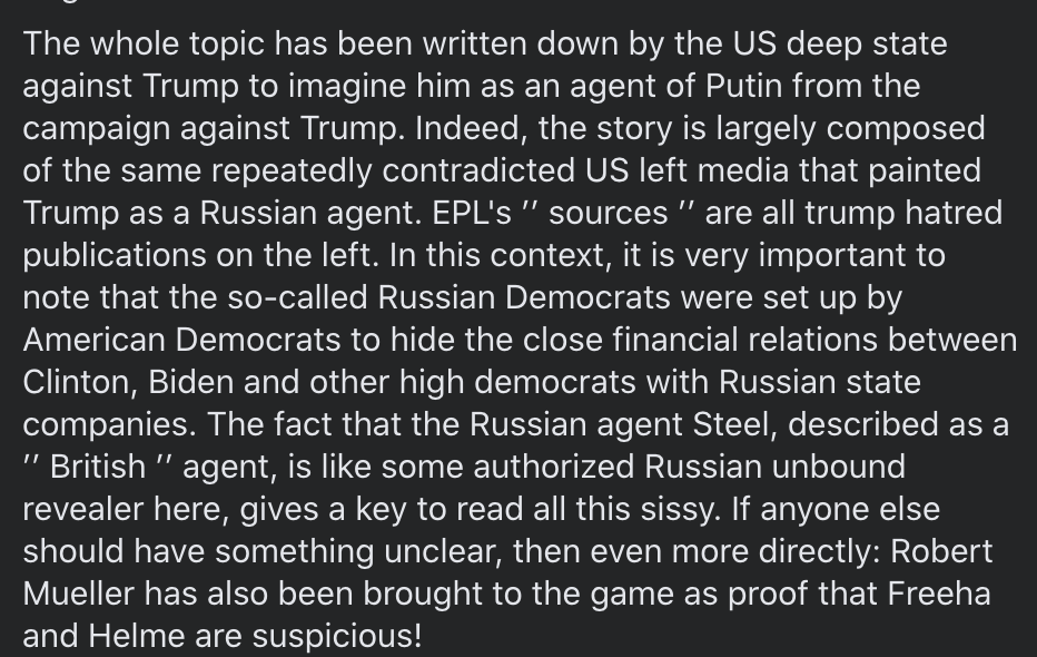 Helme has read  @holger_r's write-up and he isn't happy. The whole investigation, he's posted to Facebook, is a Deep State conspiracy:  https://www.facebook.com/eestiesikonservatiiv/posts/952935165221652