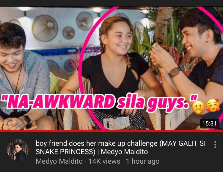 MMS_official_'s tweet photo. Ano kaya ang magiging hitsura ni Akiko sa Make-Up Challenge nilang dalawa ng kanyang "Boo" na si Medyo Maldito? Taraaaaaa! Panoorin natin sa Youtube Channel ni Medyo Maldito guys. 😊
https://t.co/e9WIB3tke9 https://t.co/kXhzTcp8S9
