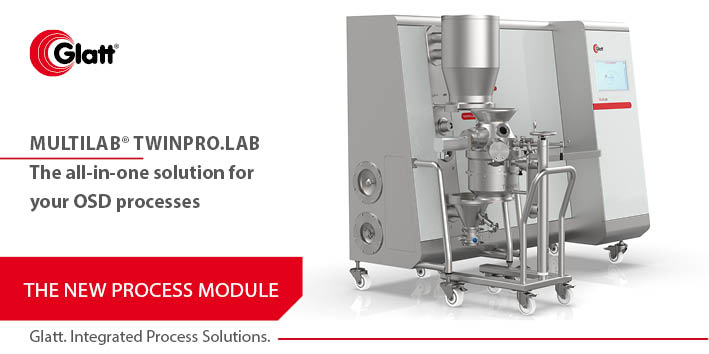 glatt_group's tweet photo. Update your #MultiLab® with the TwinPro.Lab process module: High shear granulation & fluidized bed drying in a single, more reliable process for your lab! Maximum protection for your employees, your product & the environment. #labtechnologies #highsheargranulation #fluidbeddrying https://t.co/aXUOQxp8DQ