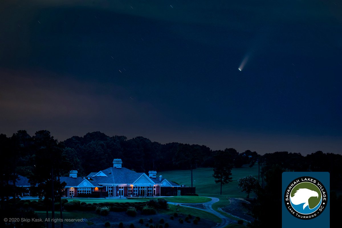 SavLakes's tweet photo. Did you have an opportunity to see comet NEOWISE recently? Astronomers tell us it won't be back for 6,800 years. Skip Kask turned his lens to the sky &amp; captured NEOWISE for our enjoyment. Thanks for sharing these amazing images, Skip! 📷☄️

#Comet #NEOWISE #Astronomy #NightSky https://t.co/LXGrTCQhWE