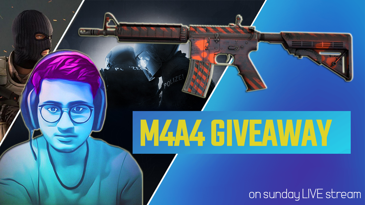 CompliGaming's tweet photo. M4A4 radiation hazard FT on Sunday's LIVE stream.
Rules:

Participant
1- Must be a channel subscriber
2- Must be an Instagram follower
3- Should have trade enabled

Social media handles-

Youtube- compligaming
Insta- compligaming

Tag your friends &amp; Stay tuned in !

#compligaming https://t.co/My34l2GWMG