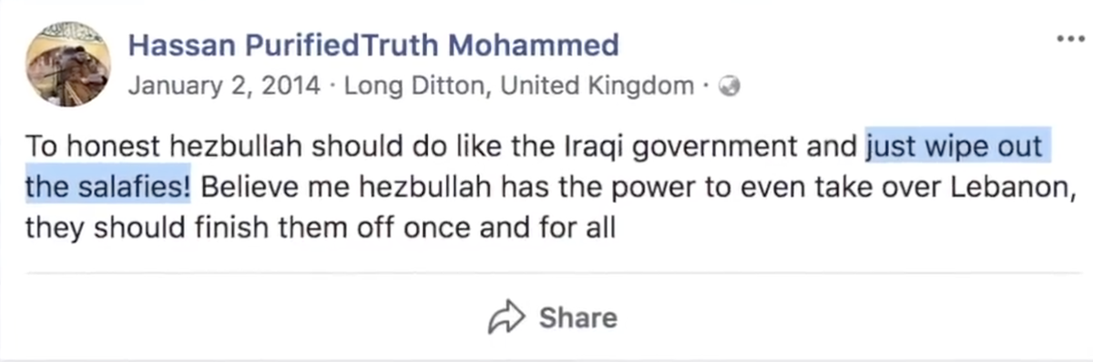 Shia apologist  @PurifiedTruth has his own ideas for "dealing" with the Sunnis in the area of the shrine of Zainab, including enslavement and genocide.
