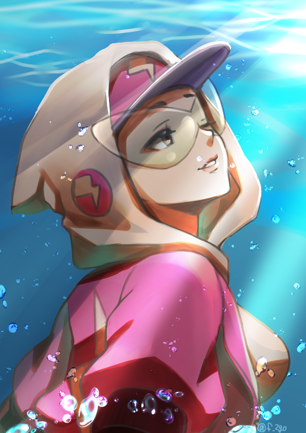 「Dive into the sea of energy drink.

...?」|Fay(旧2号)のイラスト