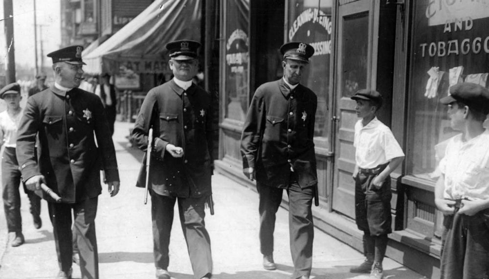 During the 1919 Chicago race riot, 28 Blacks and 15 whites died. Although most perpetrators were white, Chicago's white police didn't seem to arrest them.A juror later complained: "What the ---- is the matter with the state’s attorney? Hasn’t he got any white cases to present?"