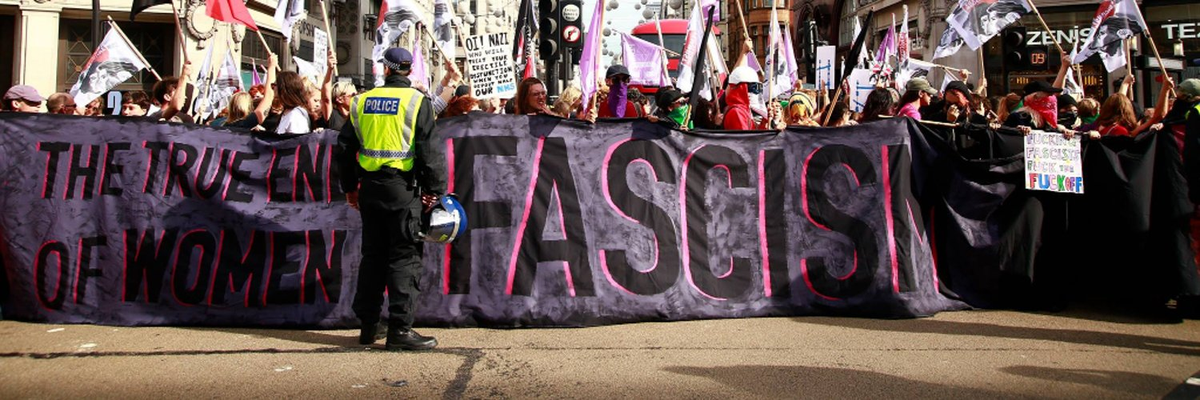 5. Feminist Anti-Fascist Assembly -  @Feminist_AntiFSpeaking of antifa, FAFA have been on the frontline of organising antifascism in London.We held our last night of Hannukah 2018 celebration in their black block (with our battle menorah)