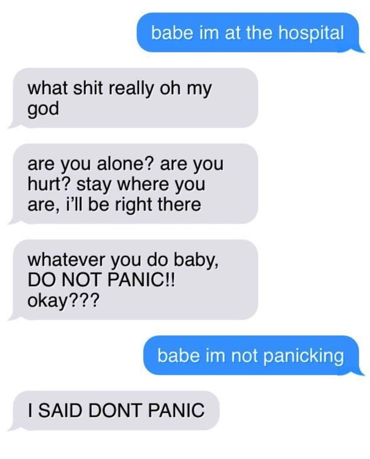 Dragon Age characters as 'I'm at the hospital' texts, a thread: