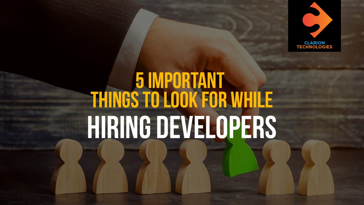 Clarion_Tech's tweet image. Skilled Developers are hard to find. Organizations are fishing from a small pool of experts. Here are five important aspects that constitute an ideal developer. hubs.ly/H0t0rML0
#Developer #SkilledDeveloper #Programmer #Coder #WebDeveloper #AppDeveloper