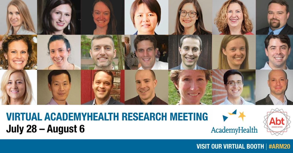 Abt Associates On Twitter Attendees Of The 2020 Academyhealth Research Meeting Welcome Learn More About Our Posters Presentations And Discussions Scheduled Throughout The Conference And Visit Our Virtual Booth Https T Co Wmmscbcg34 Arm20