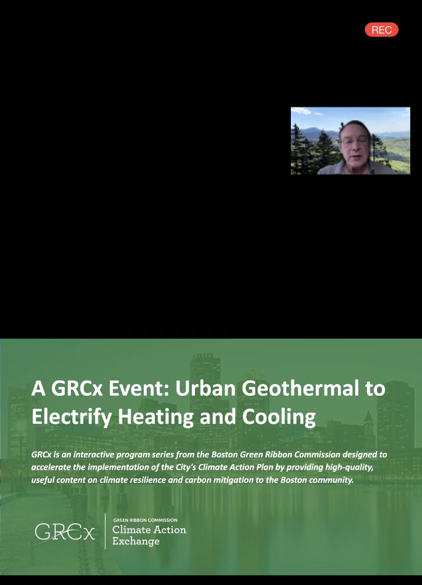 sustainableBU's tweet photo. This morning Dennis Carlberg, Assoc VP of @sustainableBU, presents as part of 1st @BosGreenRibbon online Climate Action Exchange. Attendees learning about #BUWind and carbon-free Center for Computing &amp; Data Sciences @BU_CDS. #BUClimateAction @bu_cpo @ISE_BU https://t.co/xR2znwlCSE