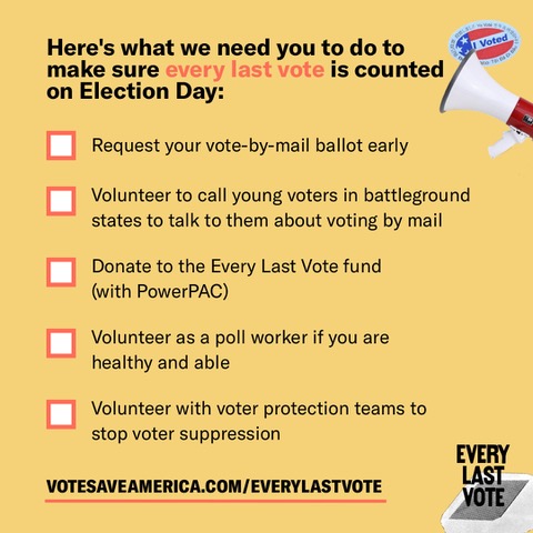 RuPaulsDragCon's tweet photo. Less than 100 days until Election Day! 🚨
@votesaveamerica is a one-stop-shop with the tools to request a #VoteByMail ballot and ways to encourage others to help make every last vote count! 🗳 #Join2020Vote
Learn more at: https://t.co/mOdxZ8fIq7 https://t.co/UlaqjnibCK