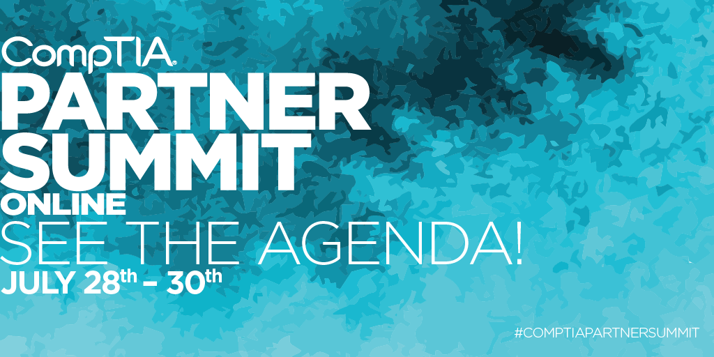 MarieCompTIA's tweet photo. And so we begin our very first online Partner Summit, be sure to check out the great agenda and get registered.  Sessions begin at 4pm today.  #comptiapartnersummit https://t.co/NpRh2F3jiS