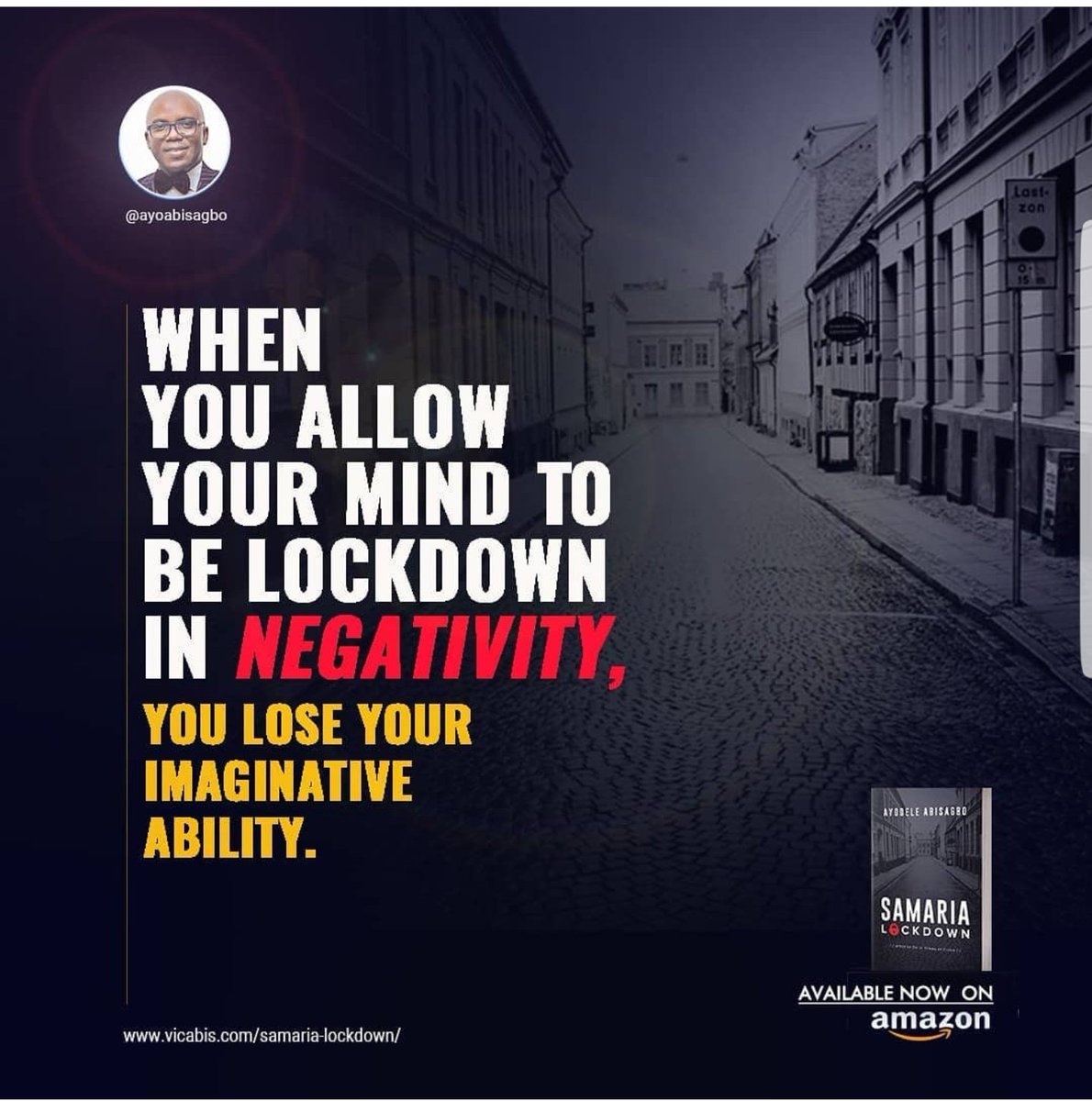 CCCILagos's tweet photo. Be open minded and come out from your lockdown mode.
There is something you have that your world needs.
Look inward and bring out that treasure in you
@AyodeleAbisagbo
#Samarialockdown https://t.co/wJ5HOytUgc