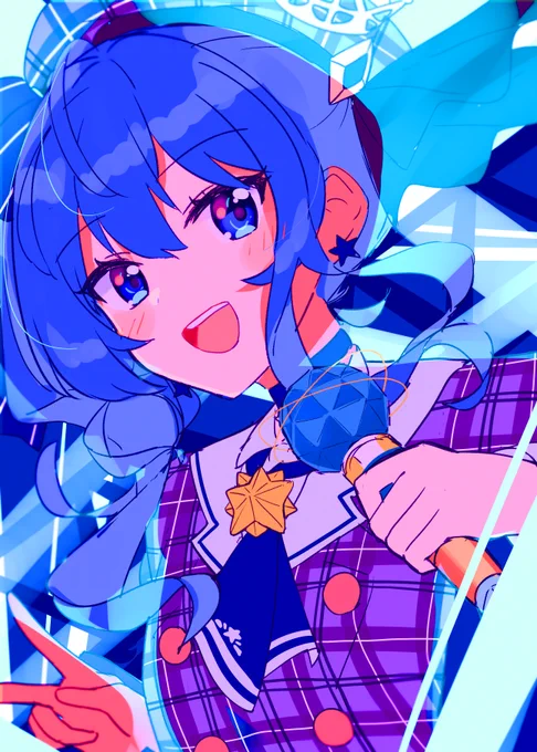 #絵を彩度100にすると超派手 