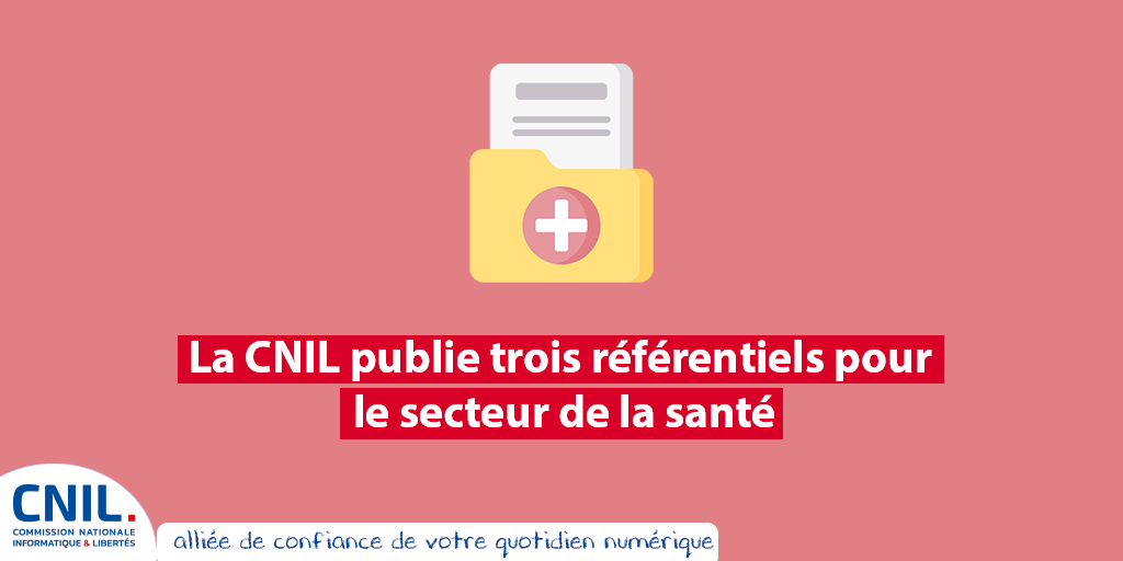 #MardiConseil La CNIL publie trois référentiels pour le secteur de la #santé :
- 1⃣ référentiel pour la gestion des traitements des cabinets médicaux et paramédicaux
- 2⃣ référentiels pour gérer les durées de conservation des données
👉 cnil.fr/fr/la-cnil-pub…
