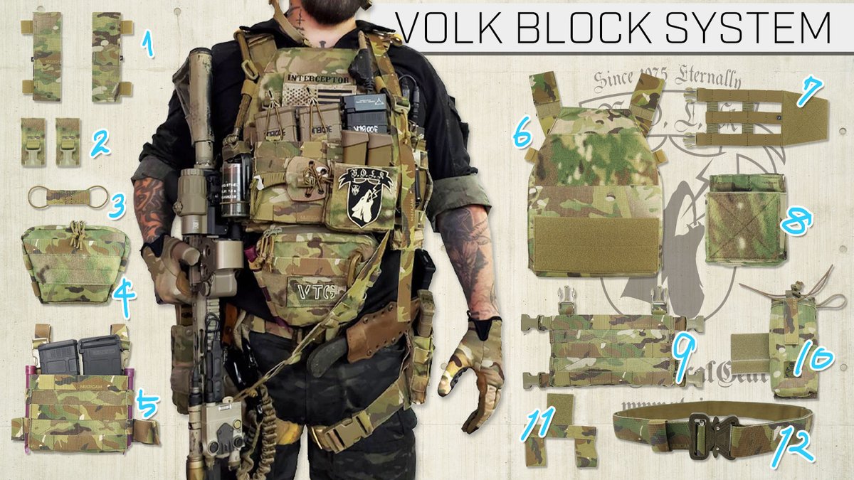 VolkTacticalGeaVolk Tactical Gear VBS プレートキャリア＋その他付属