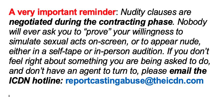 AndCasting's tweet image. Important reminder for #actors re #casting 👇