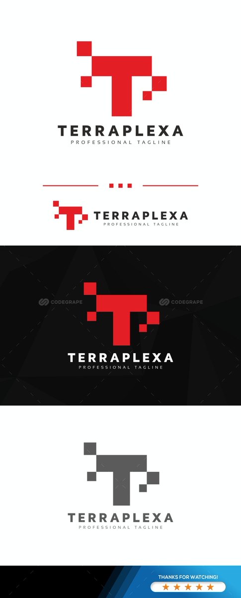 codegrape's tweet image. T Pixel Letter Logo on #codegrape codegrape.com/item/t-pixel-l…