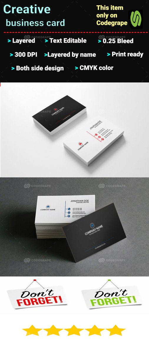 codegrape's tweet image. Corporate Business Card on #codegrape codegrape.com/item/corporate…