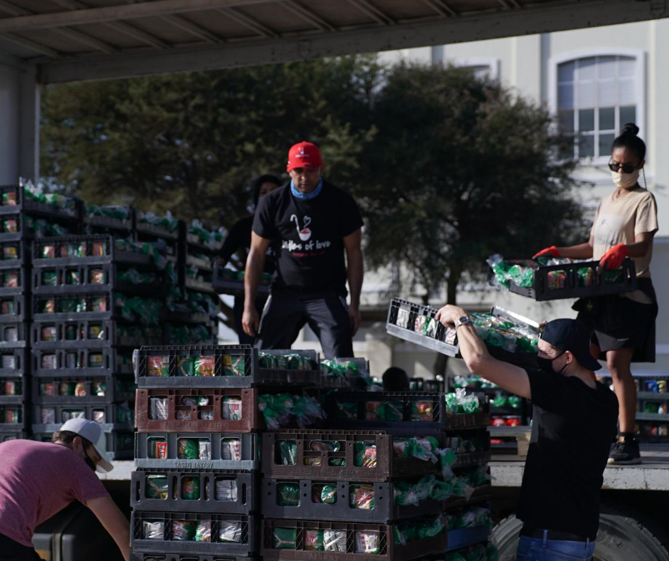 LadlesofLove's tweet photo. We've distributed over 4 million meals since the beginning of lockdown! It sounds like a huge amount, but really it only scratches the surface of what is needed. Help keep the sarmies & donation coming by clicking:https://t.co/1wriYlzSUJ
#humanityinaction #givingback #mealupdate https://t.co/rgWe5gAhTz
