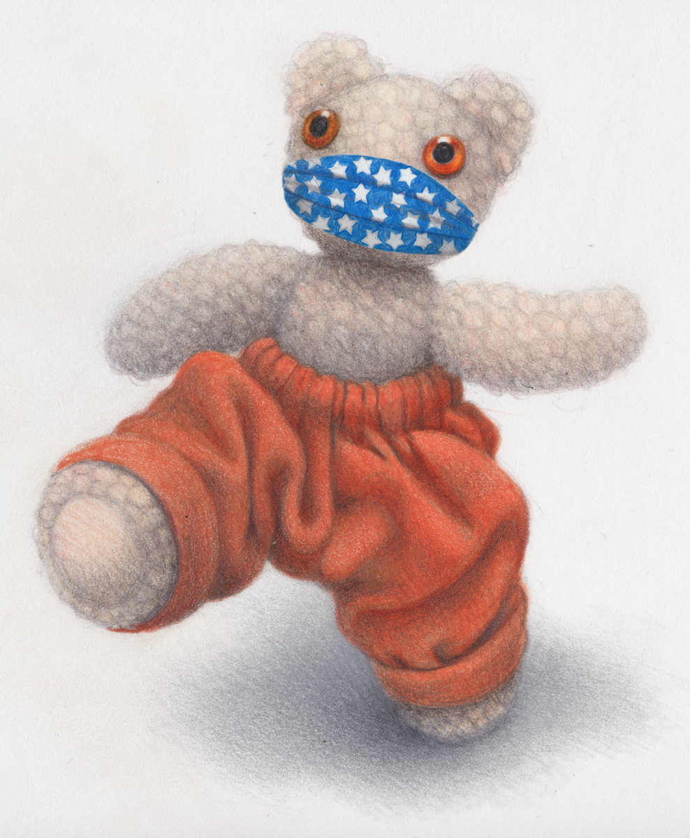 Little Bear loves wearing his new face mask because he can make funny faces and nobody can see! #facemask #shopping #publictransport #StaySafe @theSalariya