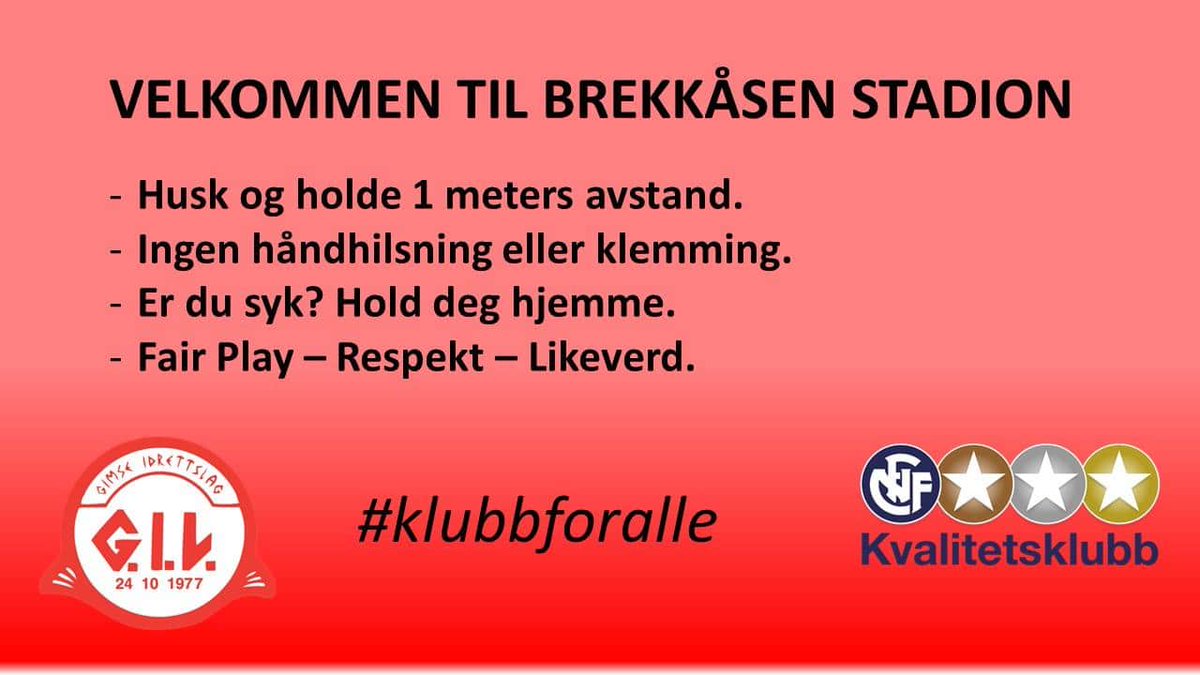 På lørdag åpnes det for kamper for våre aldersbestemte lag. Vi er klar! Er du klar? Velkommen til våre motstandere og publikum. 

Våre seniorlag står fortsatt uten kamptilbud. #fåhelebreddenigang #fotballforalle #klubbforalle 

Vi sees på Brekkåsen Stadion 😊