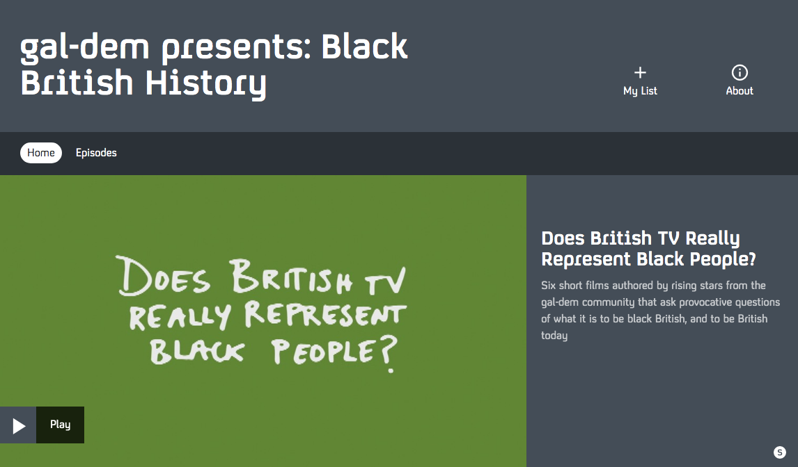 >  @All4 (free to use), have created 'Black Voices, Black Lives' playlist which has a range of films, documentaries and programmes. Including  @galdemzine presents series short films authored by rising stars that ask provocative questions of what it is to be black British today