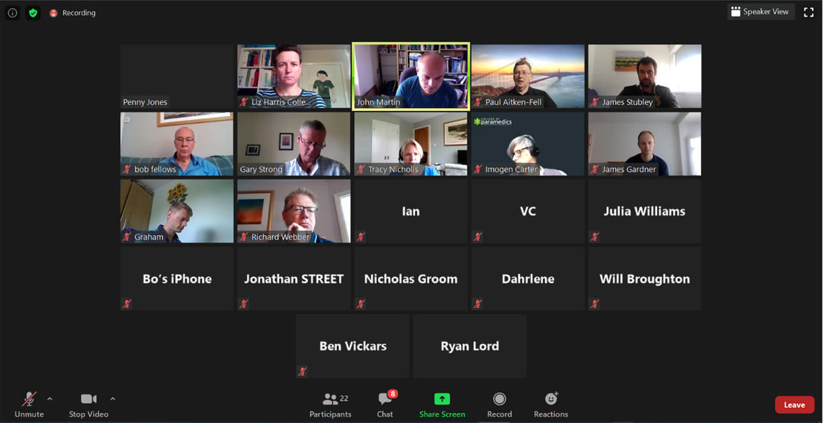 ParamedicsUK's tweet photo. Our #ParaBoard are meeting this morning to discuss progress on future governance and restructure work, #leadership development and to hear updates from CEO @tracyniks including work on #mentalhealth and a welcome to @BoEscritt as #EDI Advisor. #ParaFuture #BeTheChange https://t.co/Z0fP4aTfXE