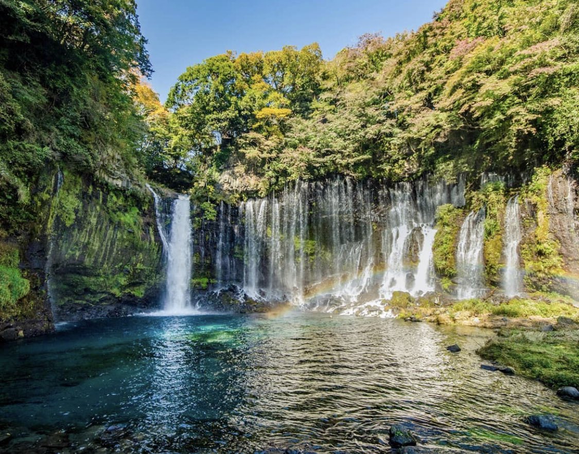 Jato_miko's tweet photo. 田貫湖、白糸の滝、静岡県🛵 https://t.co/yNBU1ebvbM