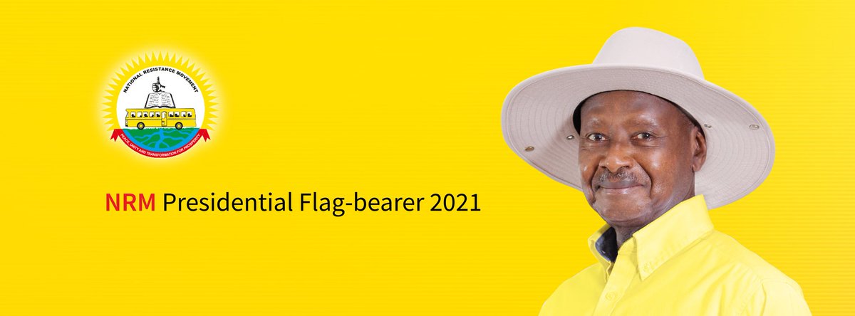 I thank the <a href="/NRMOnline/">NRM Party</a> party that has this morning nominated me as its national chairman and presidential flag-bearer for the 2021 elections. In due course, we shall unveil our detailed plan and message/manifesto. I thank you.