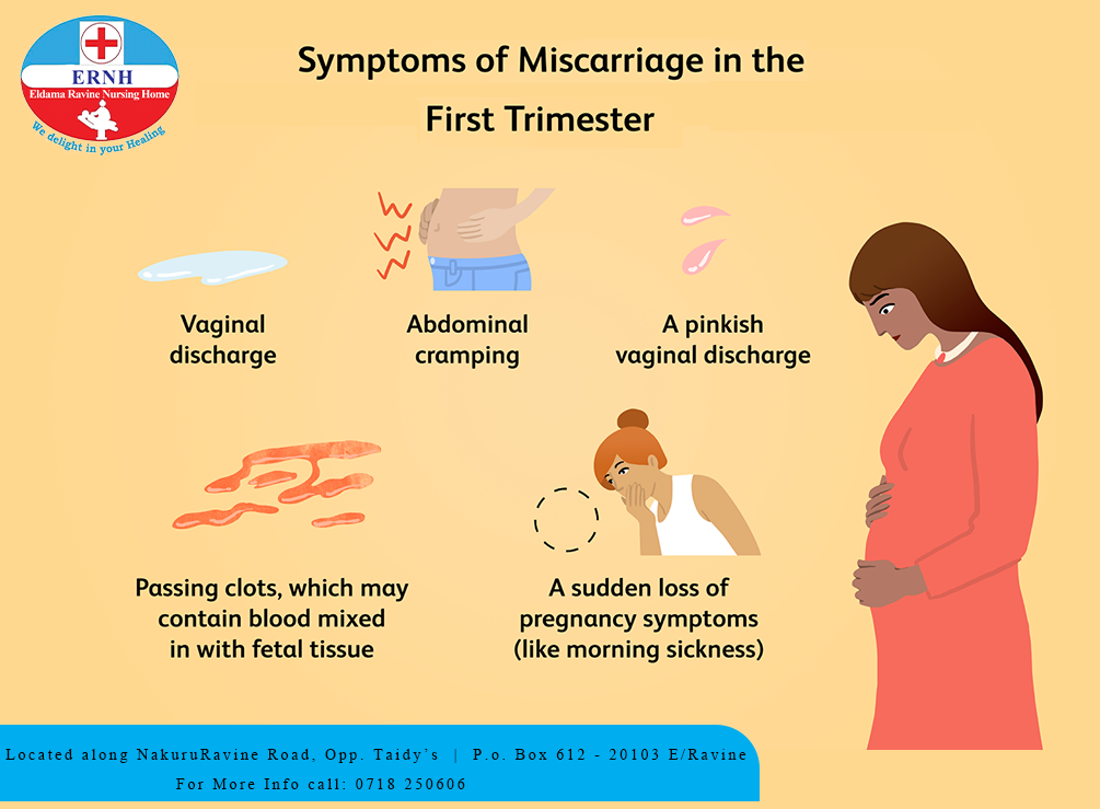 Eldama Ravine Nursing Home on X: Miscarriage is the loss of ur baby b4 24  wks. Symptoms may include: Abdominal Cramping, pinkish Vaginal discharge Passing  clots which may contain blood mixed in