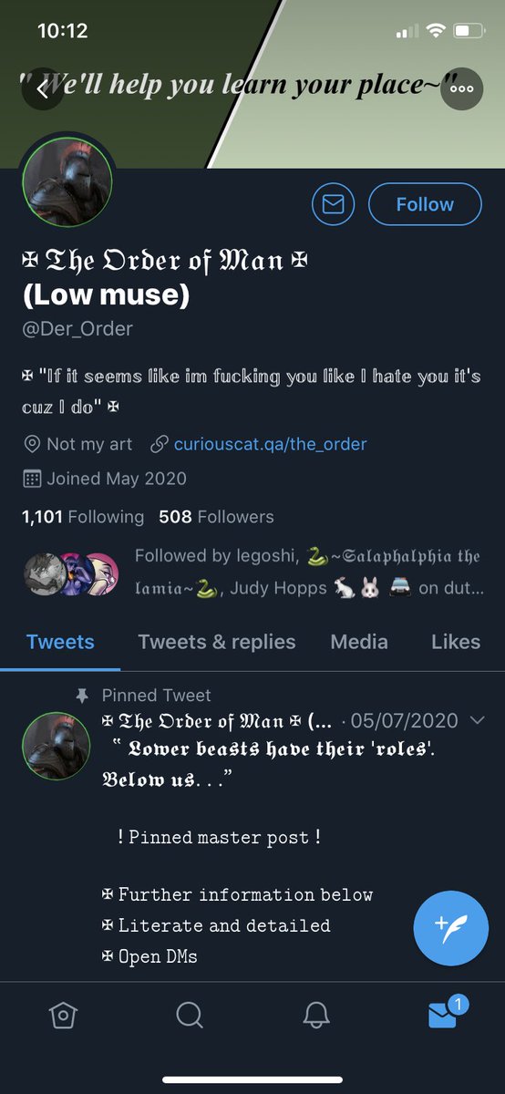 Since he wants to carry on being a victim. 

This is the same Nick admin. He posted a day ago calling me a sexist asshole. Just another example of petty people.